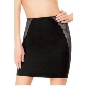 Spanx Assets Lux & Lean Slip Skirt Shapewear Black Medium